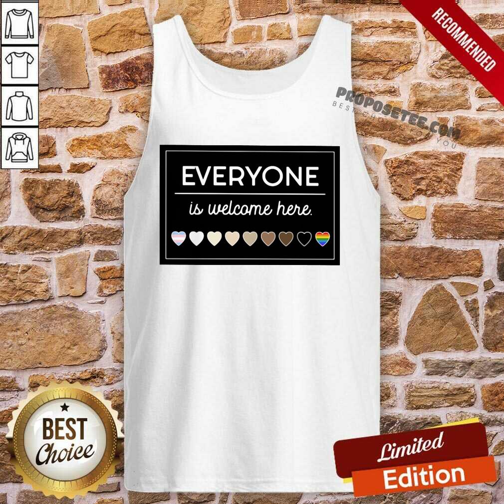 Premium Everyone Is Welcome Here LGBT Shirt - Image 3