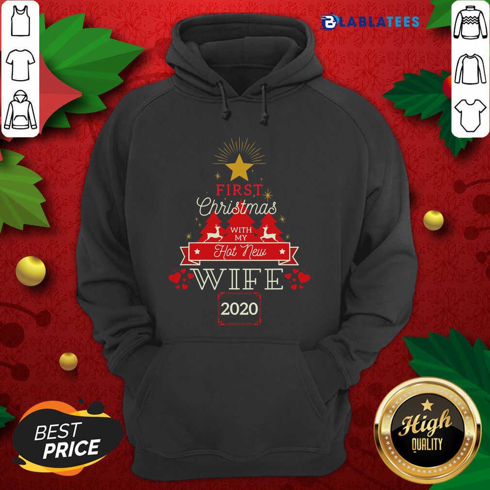 Premium First Christmas With My Hot New Wife Matching 2020 Shirt - Image 2