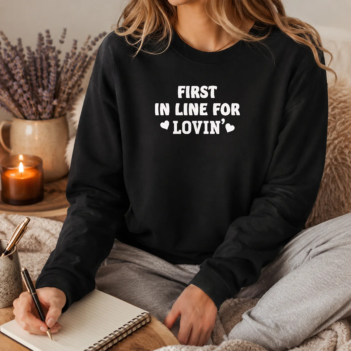 Premium First In Line For Lovin' Love Romance Shirt - Image 2