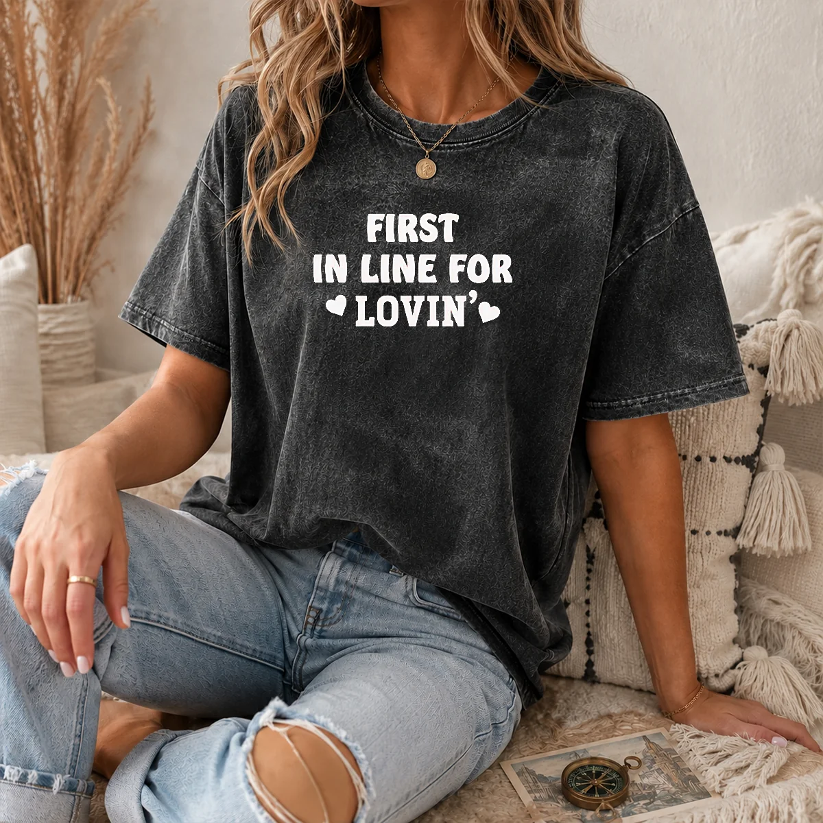 Premium First In Line For Lovin' Love Romance Shirt - Image 7