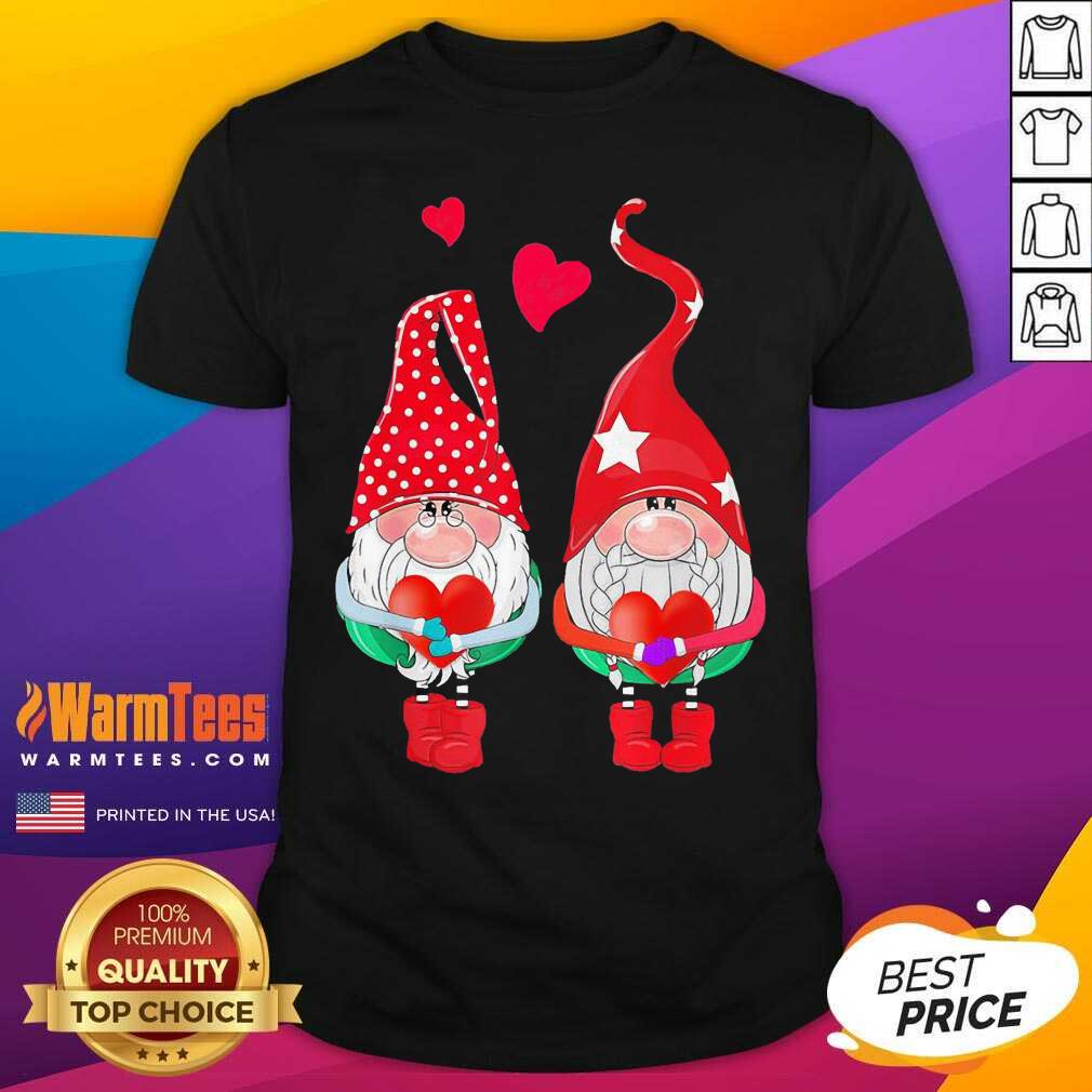 Premium Gnomes Hug Heart Merry Christmas 2020 Shirt