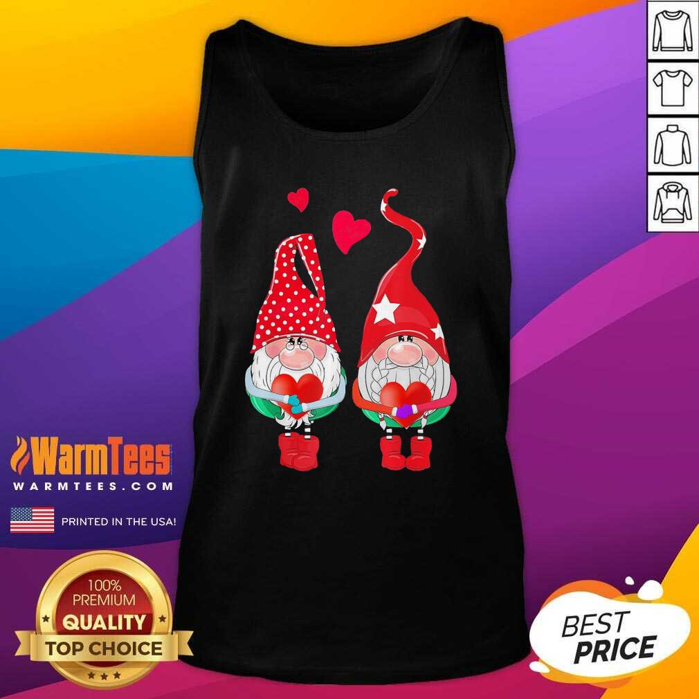 Premium Gnomes Hug Heart Merry Christmas 2020 Shirt - Image 4