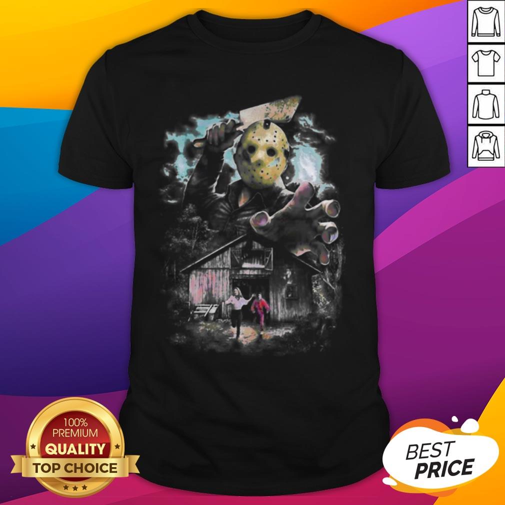 Premium Halloween Jason Voorhees Running From Shirt
