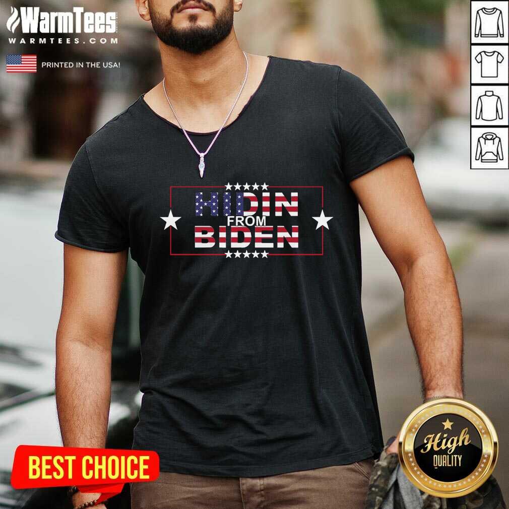 Premium Hidin From Biden American Flag Shirt - Image 5