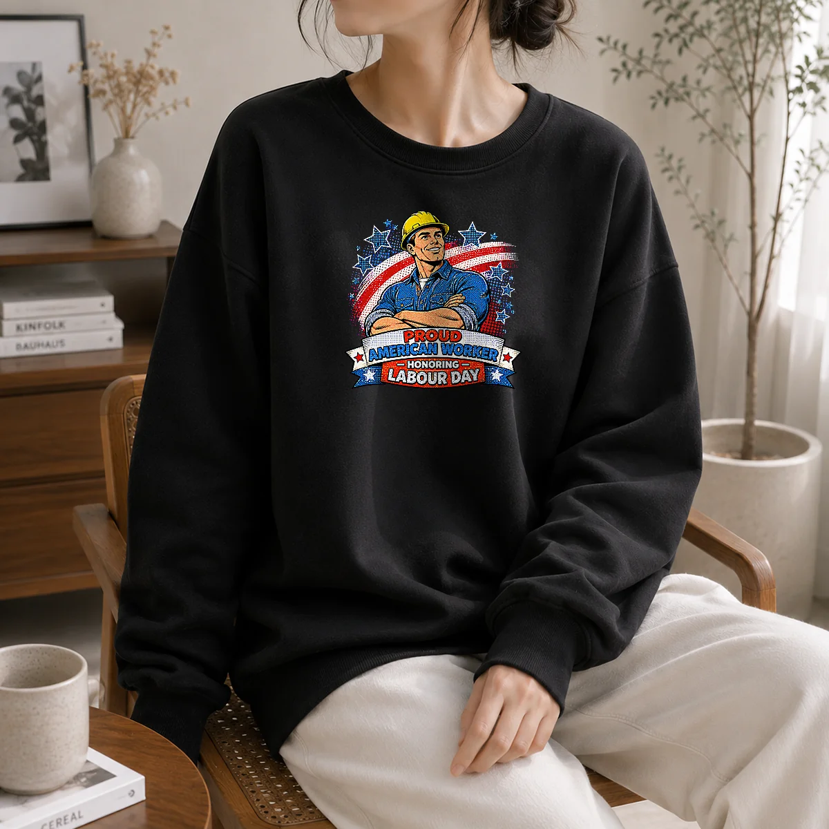 Premium Hot Patriotic Labour Day Worker Pop Art Shirt - Image 7