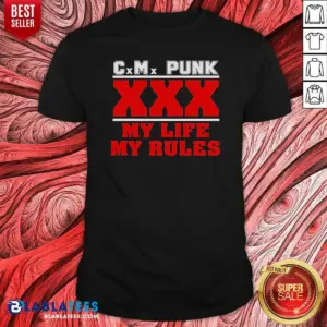 Premium Hot Straight Edge Hardcore CM Punk XXX My Life My Rules Shirt