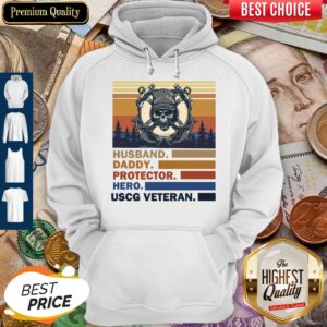 Alternative view of Premium Husband Daddy Protector Hero Army Uscg Veteran Vintage Shirt