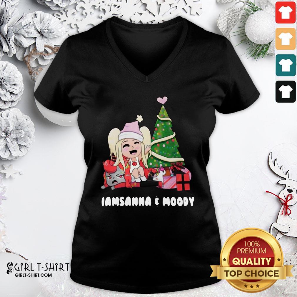 Premium I Am Sanna And Moody Christmas Shirt - Image 3