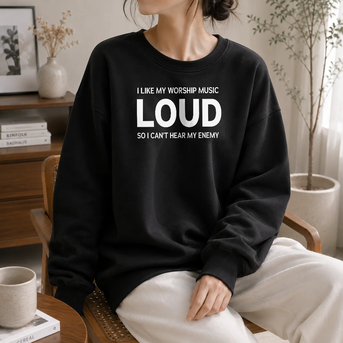 Premium I Like My Worship Music Loud So I Can't Hear My Enemy Shirt - Image 7
