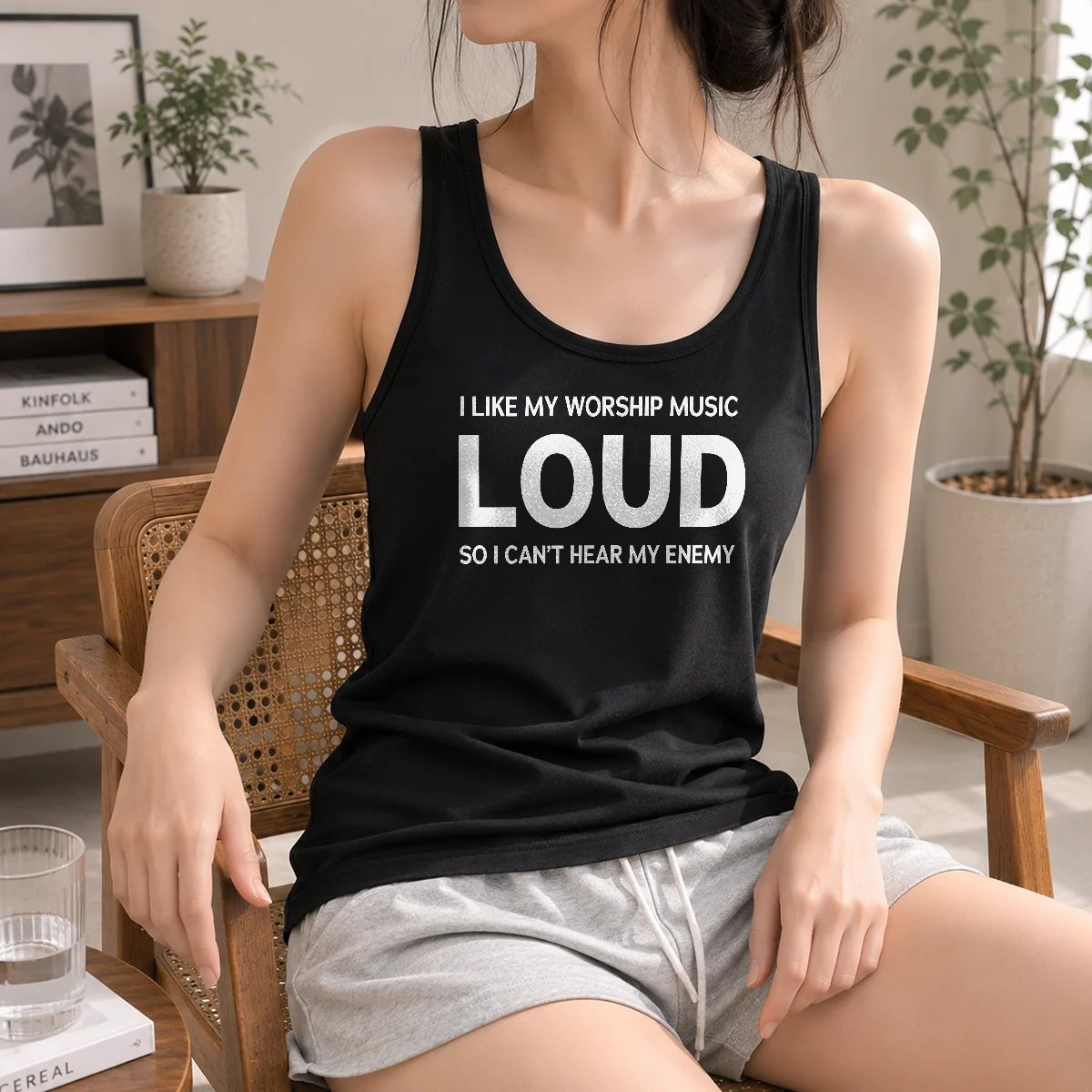 Premium I Like My Worship Music Loud So I Can't Hear My Enemy Shirt - Image 3