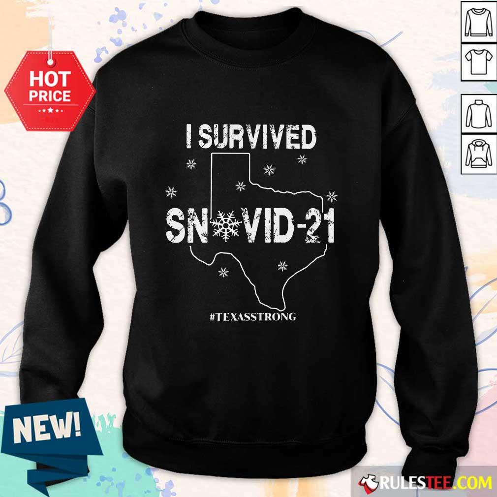 Premium I Survived Snovid 21 Texas Strong Shirt - Image 5