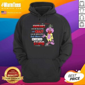 Alternative view of Premium Ignorance Can Be Educated And Crazy Can Be Medicated But There's No Cure For Stupid Shirt
