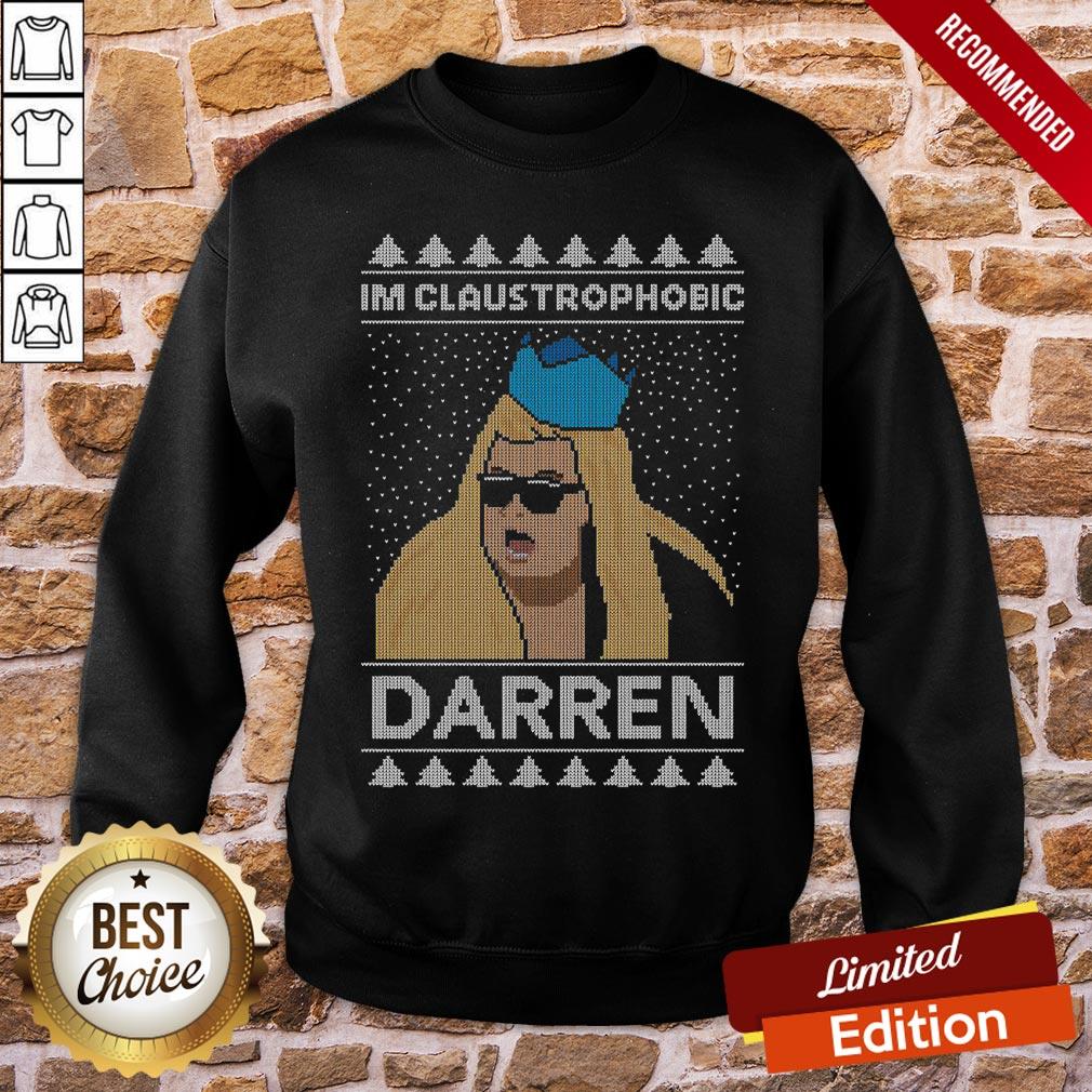 Premium I’m Claustrophobic Darren Ugly Christmas Shirt - Image 4