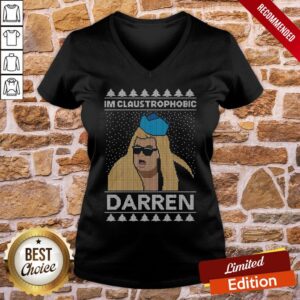Alternative view of Premium I’m Claustrophobic Darren Ugly Christmas Shirt