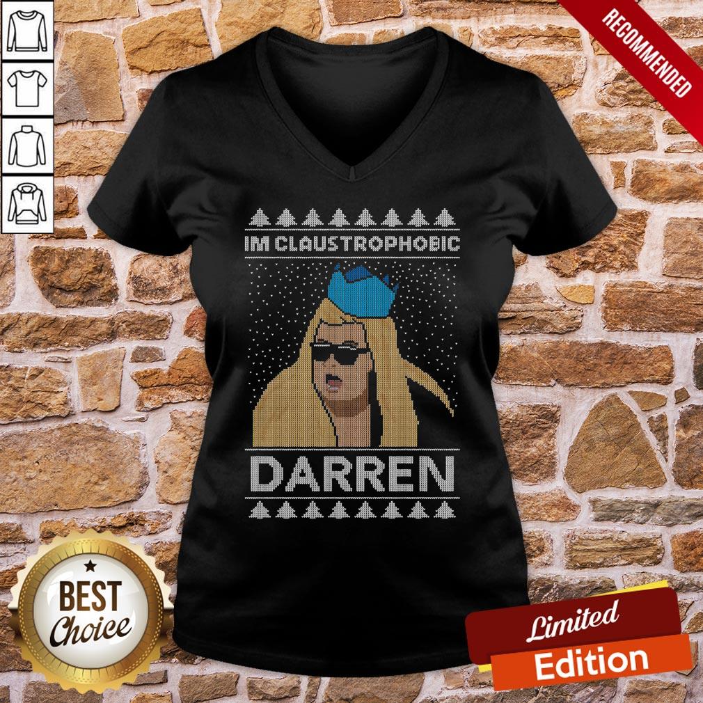 Premium I’m Claustrophobic Darren Ugly Christmas Shirt - Image 2