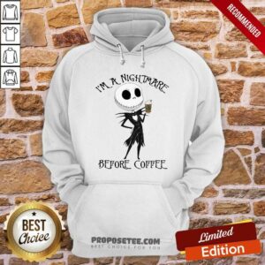 Alternative view of Premium Jack Skellington Drink Starbucks I’M A Nightmare Before Coffee Shirt