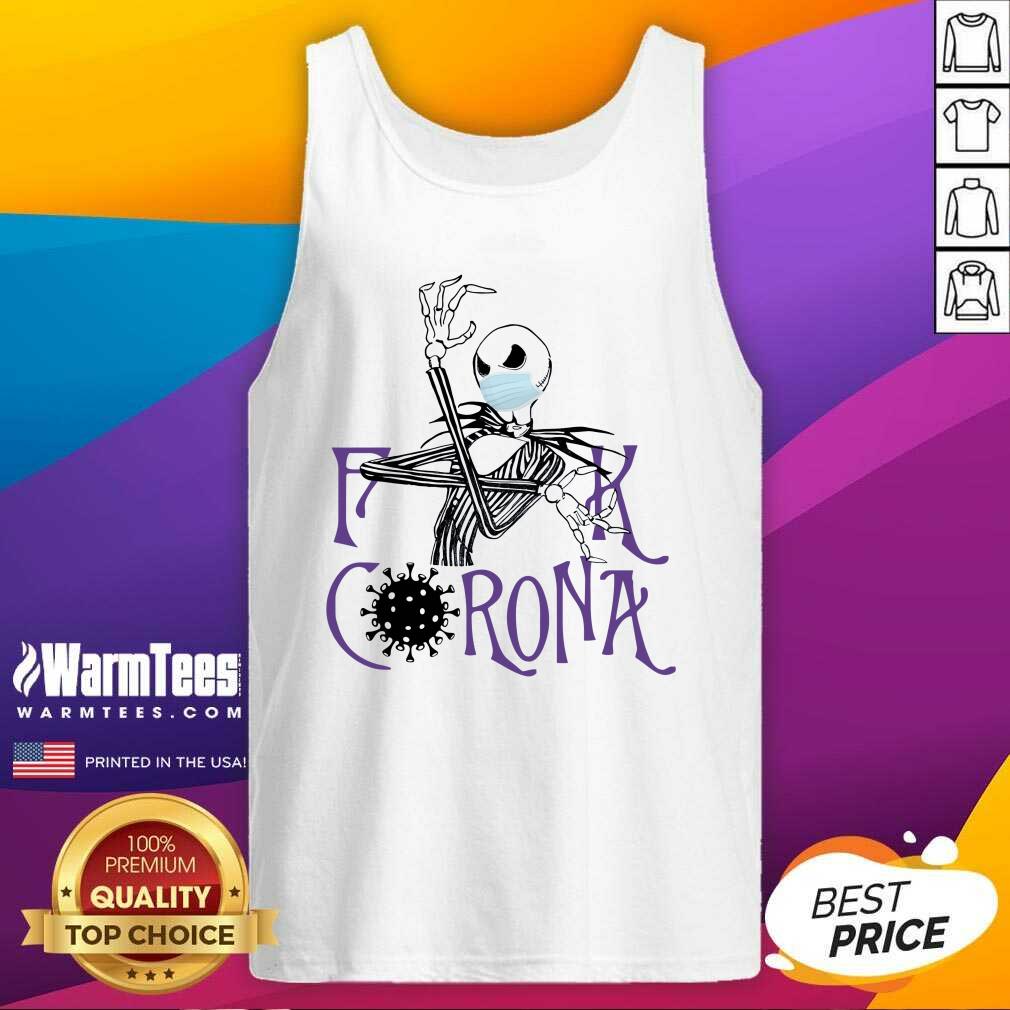 Premium Jack Skellington Fuck Corona Shirt - Image 4