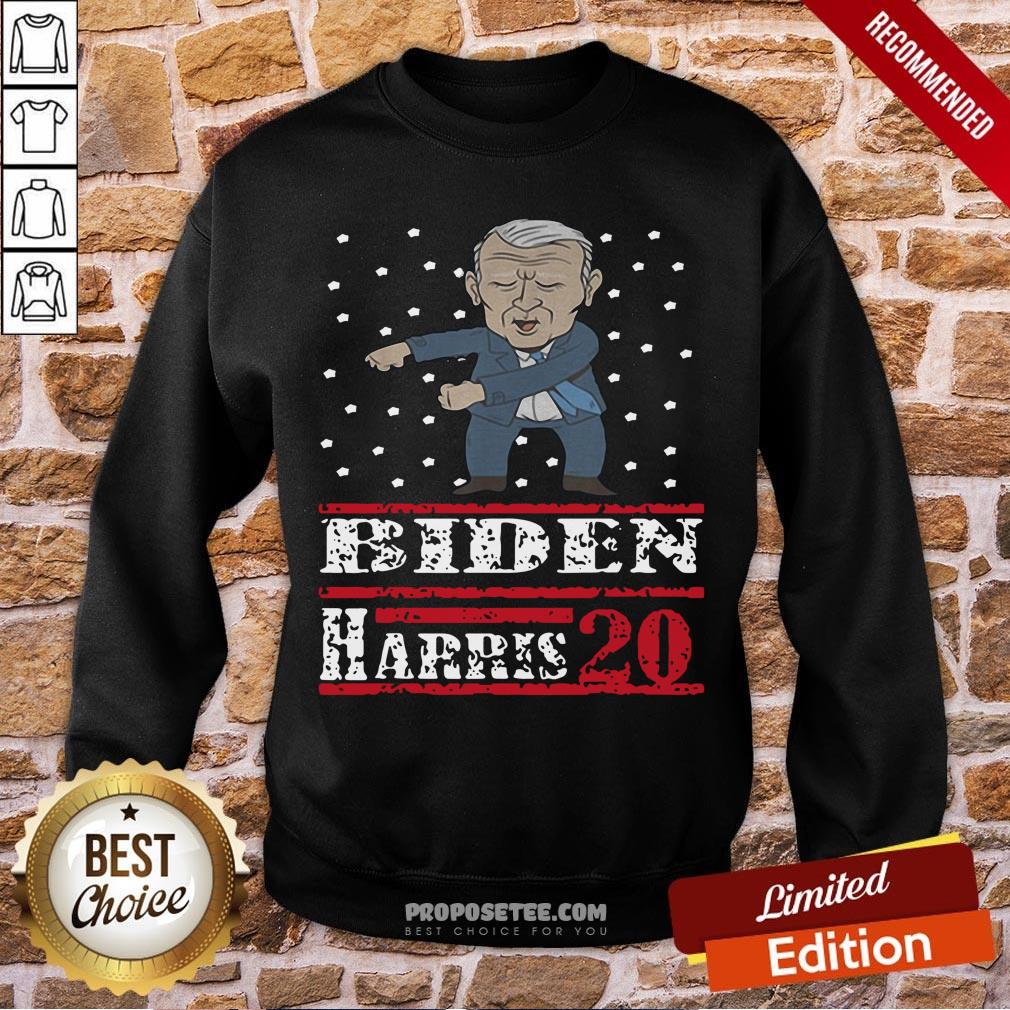Premium Joe Biden Kamala Harris 2020 Dabbing Ugly Christmas Shirt - Image 4