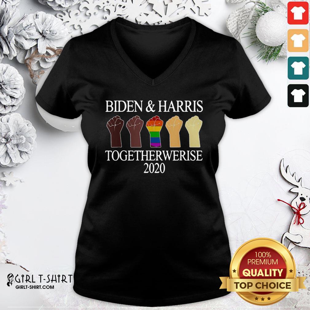 Premium Joe Biden Kamala Harris Togetherwerise 2020 Shirt - Image 2