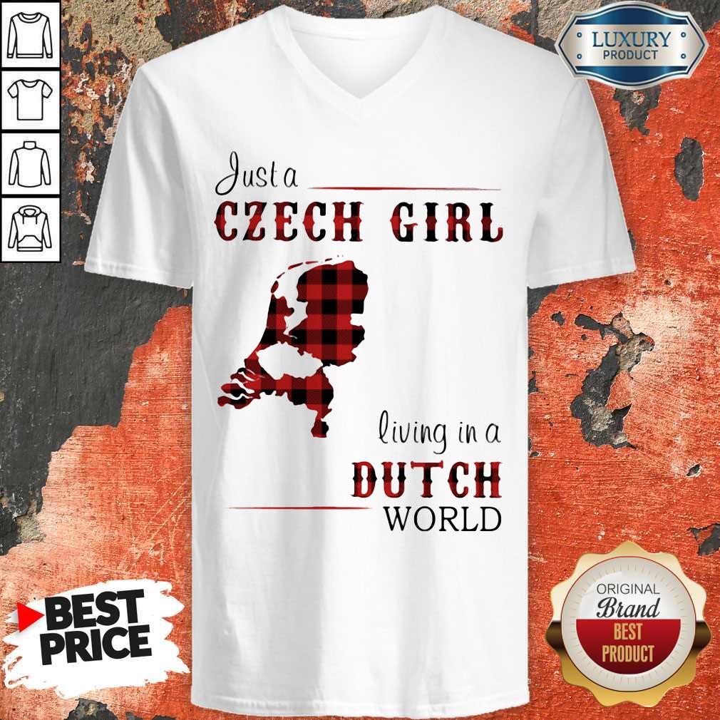 Premium Just A Czech Girl Living In A Dutch World Shirt - Image 3