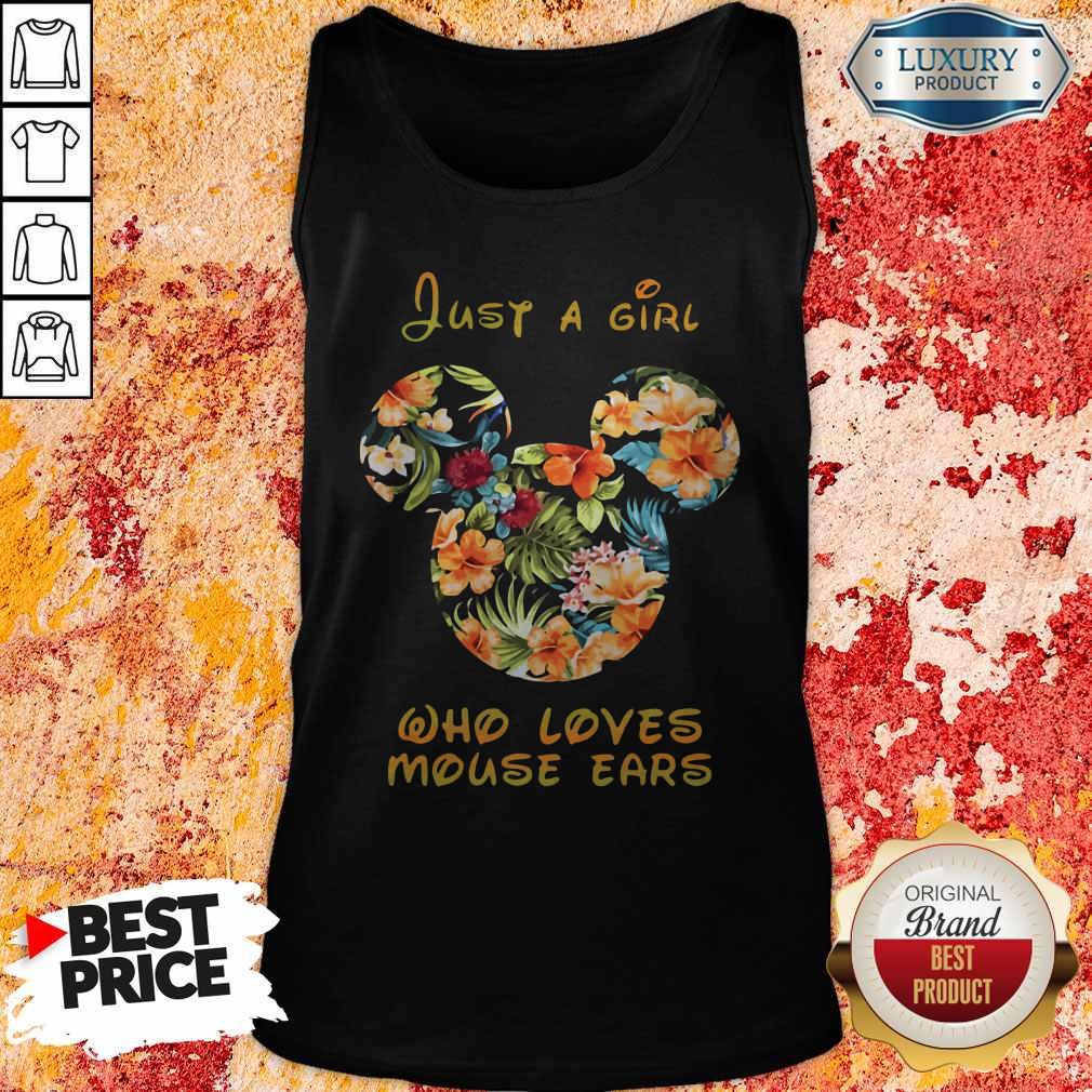 Premium Just A Girl Who Loves Mouse Ears Shirt - Image 3