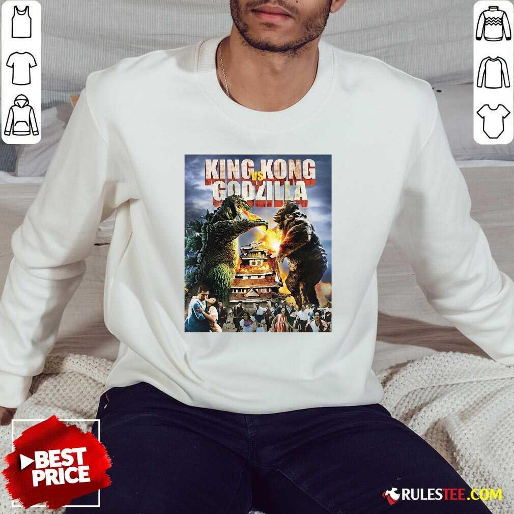 Premium Kaiju Battle King And Kong Godzilla Shirt - Image 5