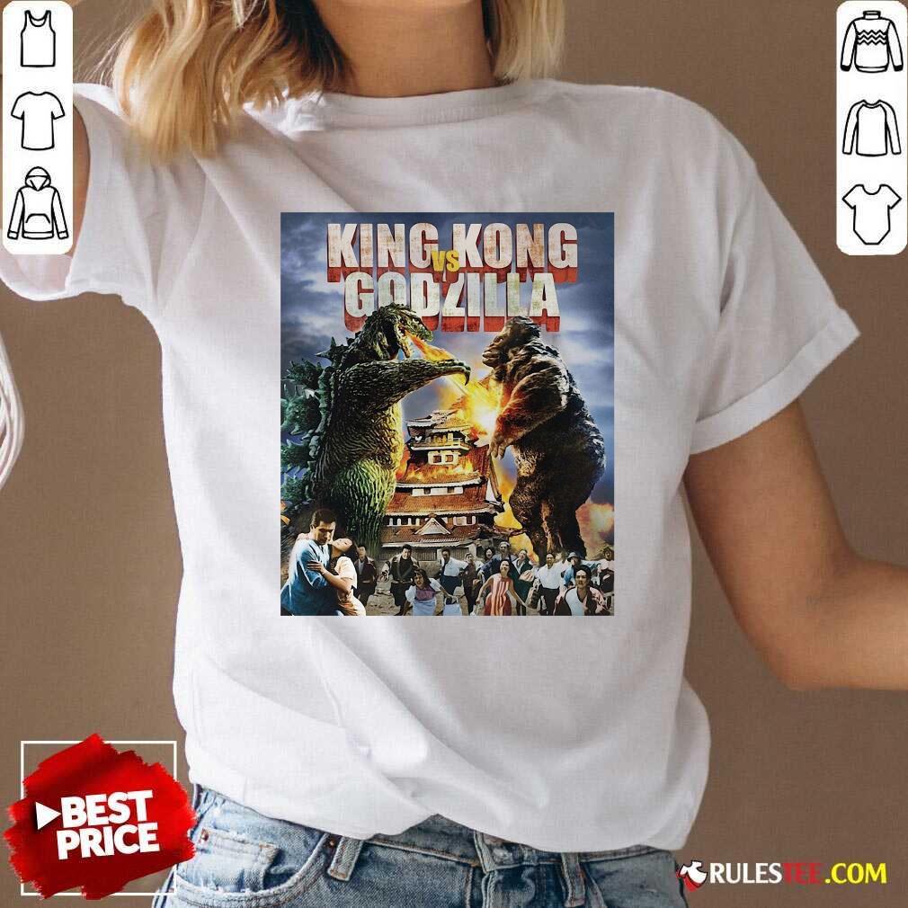 Premium Kaiju Battle King And Kong Godzilla Shirt - Image 3