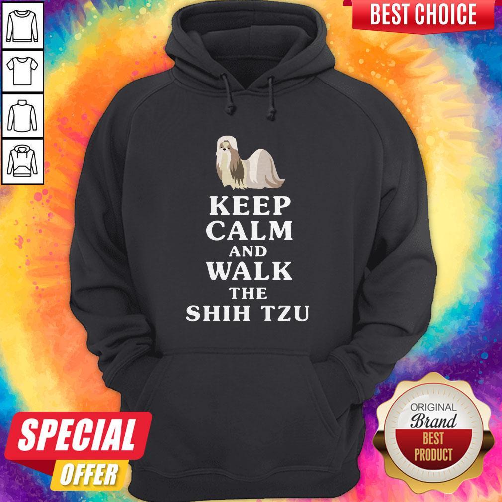 Premium Keep Calm And Walk The Shih Tzu Shirt - Image 5