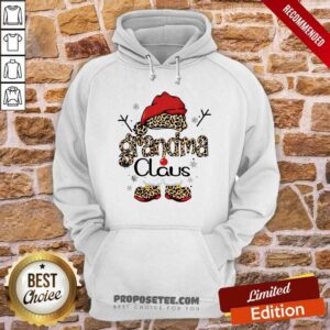 Alternative view of Premium Leopard Grandma Claus Ugly Christmas Shirt