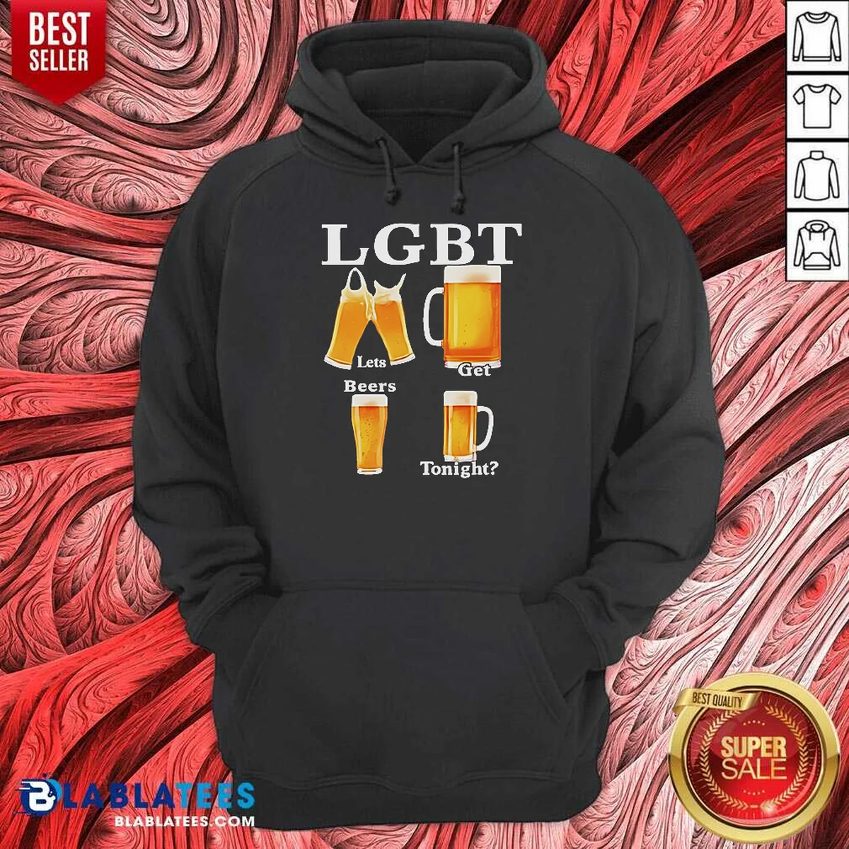 Premium LGBT Lets Get Beers Tonight Beer Drinking Humor Shirt - Image 3