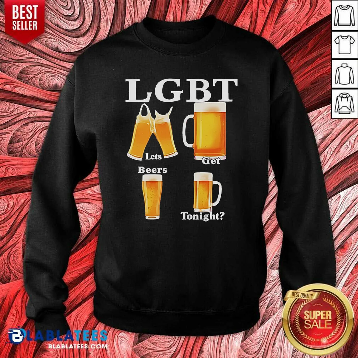 Premium LGBT Lets Get Beers Tonight Beer Drinking Humor Shirt - Image 4