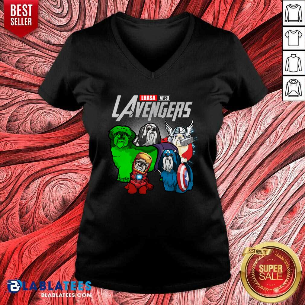 Premium Lhasa Apso Marvel Avengers LAvengers shirt - Image 2