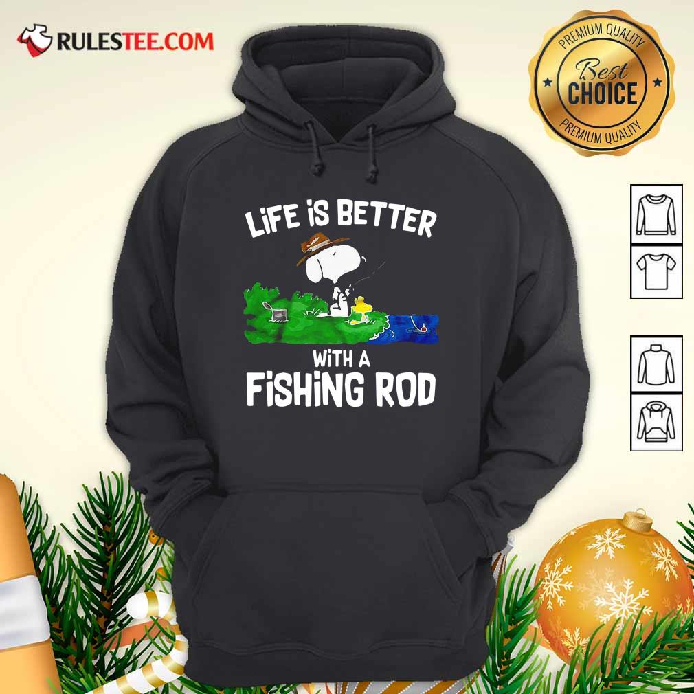 Premium Life Is Better With A Fishing Rod Shirt - Image 2