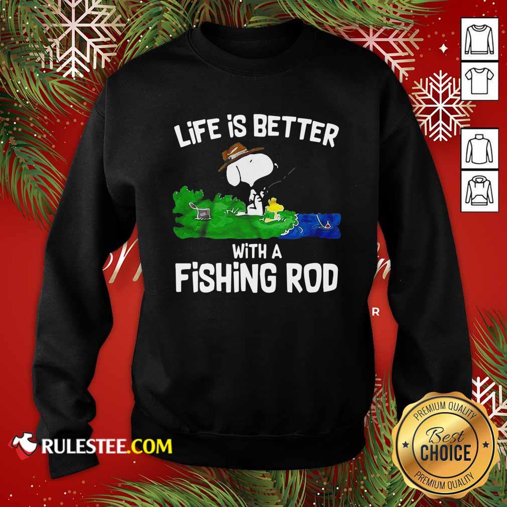 Premium Life Is Better With A Fishing Rod Shirt - Image 4