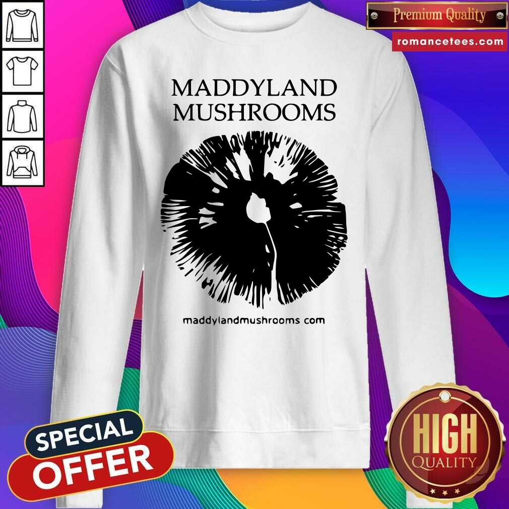 Premium Maddyland Mushrooms With Black Image Shirt - Image 3
