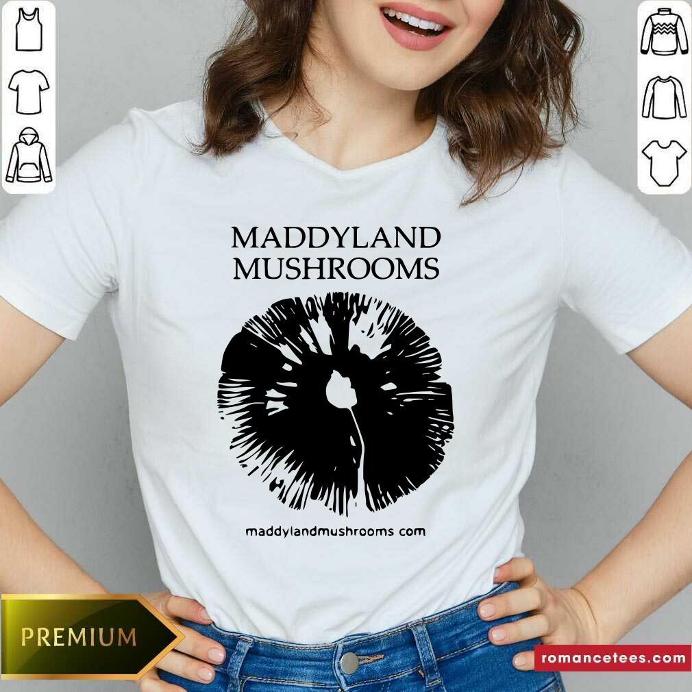 Premium Maddyland Mushrooms With Black Image Shirt - Image 5