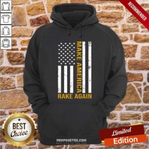 Alternative view of Premium Make America Rake Again American Flag Shirt