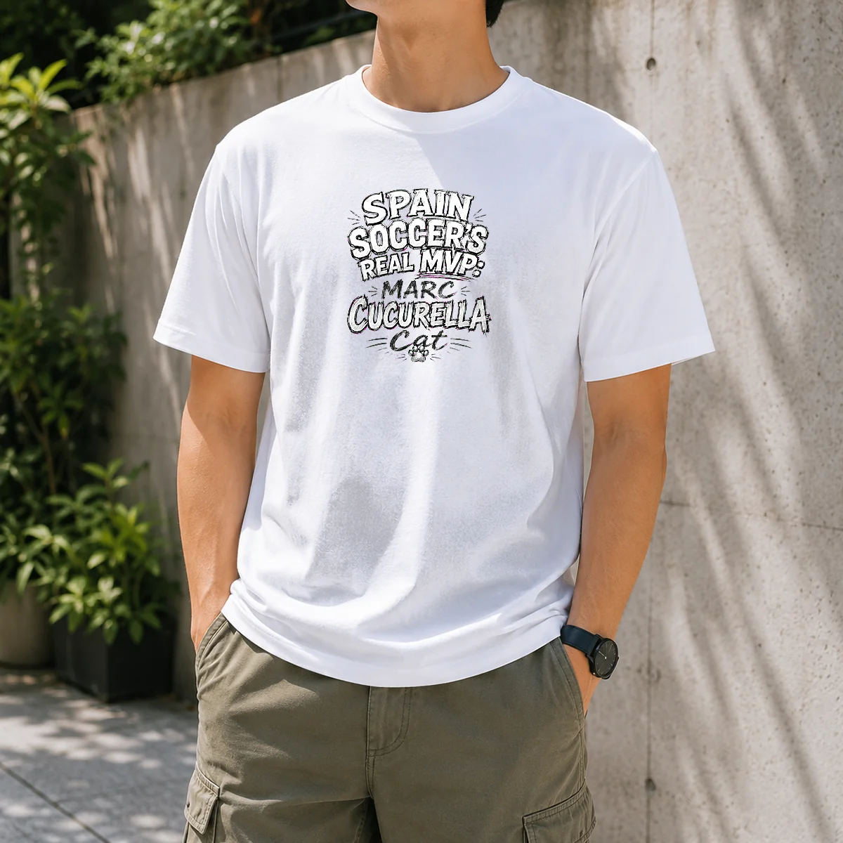 Premium Marc Cucurella Cat Meme Spain Soccer Sketch Shirt