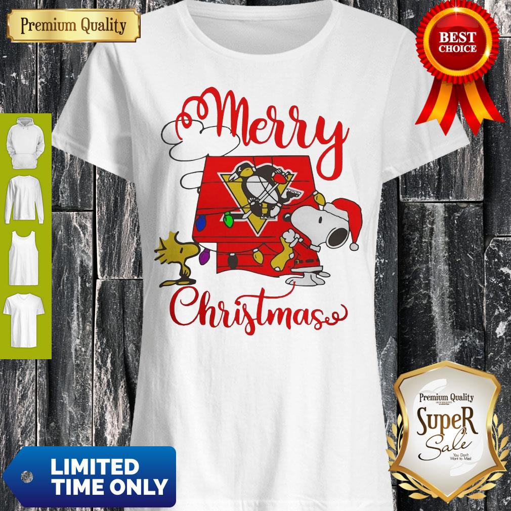Premium Merry Christmas Snoopy Pittsburgh Penguins Shirt