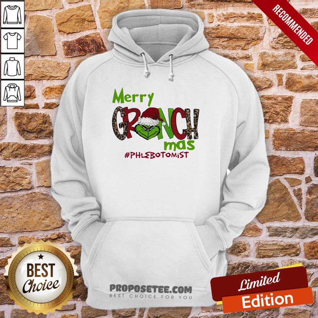 Premium Merry Grinchmas #Phlebotomist Christmas Shirt - Image 5