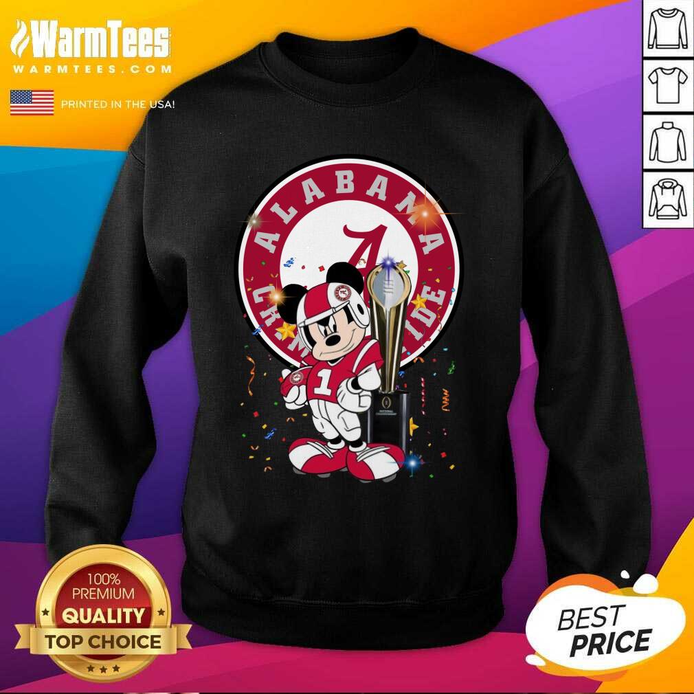 Premium Mickey Mouse Alabama Crimson Tide Shirt - Image 4