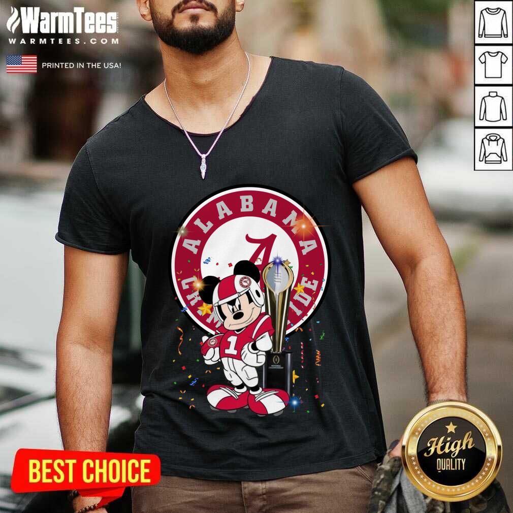 Premium Mickey Mouse Alabama Crimson Tide Shirt - Image 5