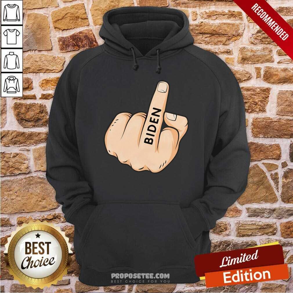 Premium Middle Finger Fuck Biden Shirt - Image 2