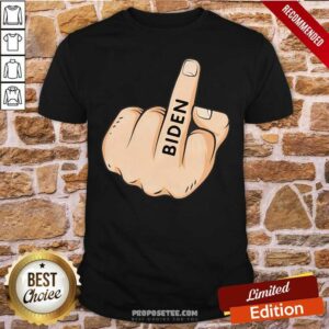 Premium Middle Finger Fuck Biden Shirt