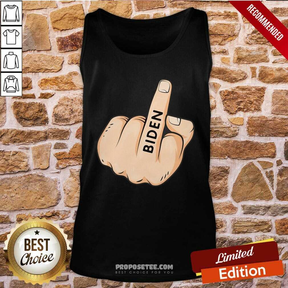 Premium Middle Finger Fuck Biden Shirt - Image 4