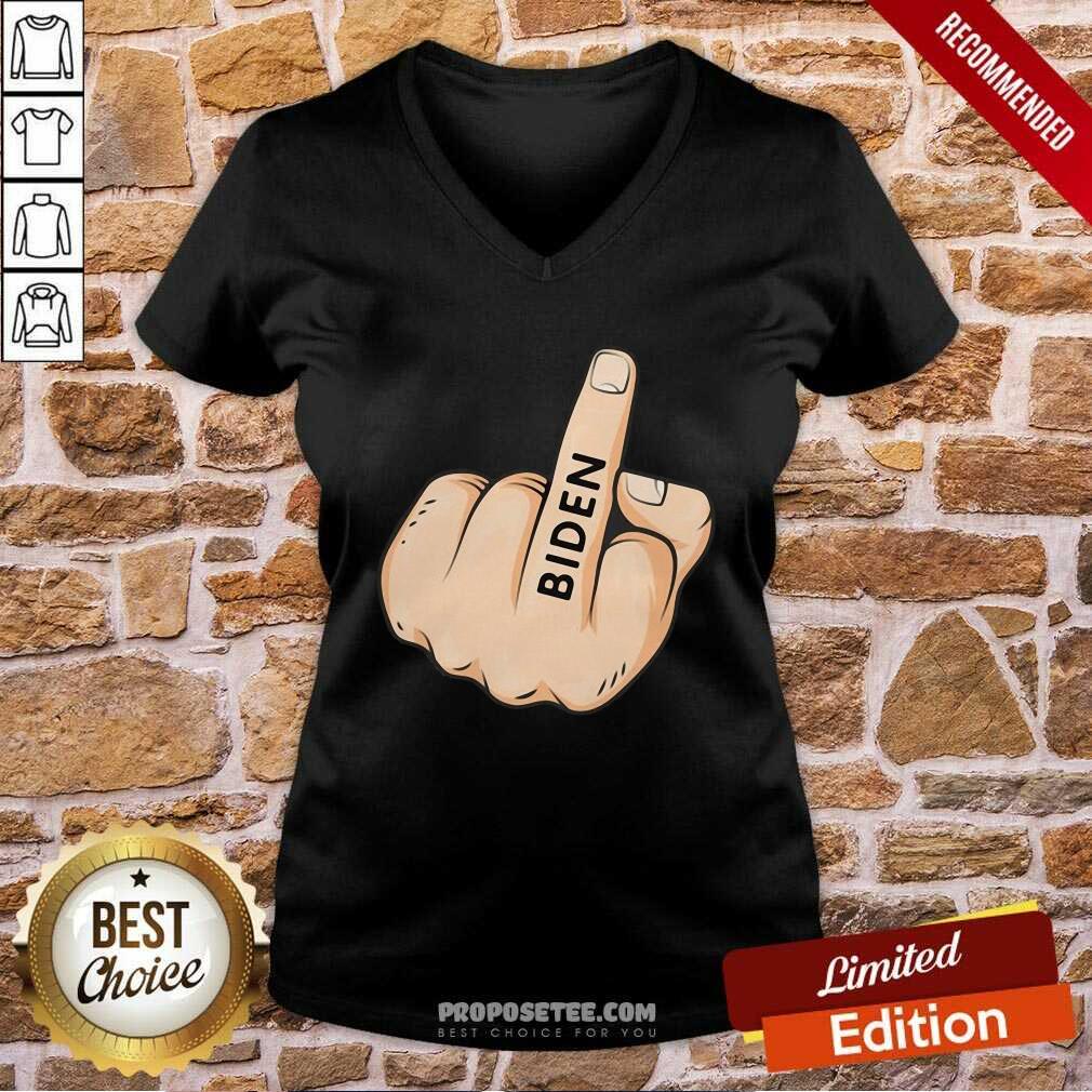 Premium Middle Finger Fuck Biden Shirt - Image 3