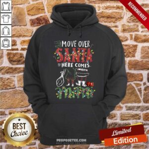 Alternative view of Premium Mimi Move Over Santa Here Comes Mimi Nana Christmas Shirt