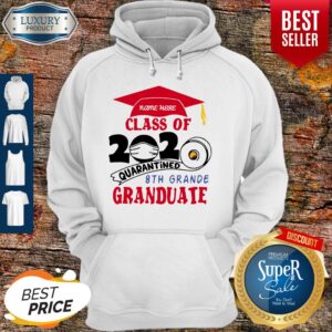 Alternative view of Premium Name Here Class Of 2020 Quarantined 8th Grande Graduate Red Shirt
