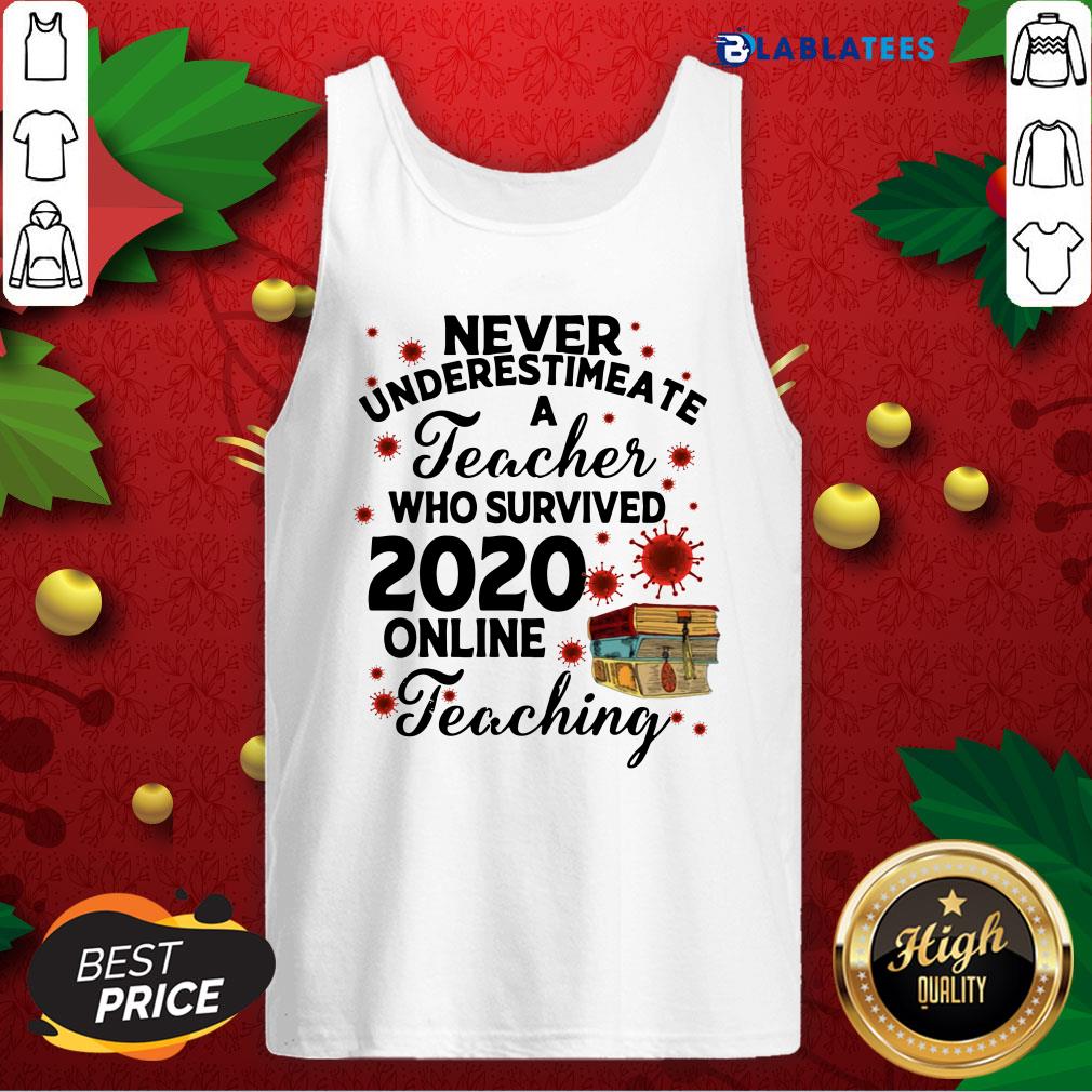 Premium Never Underestimate A Teacher Who Survived 2020 Online Teaching Shirt - Image 4