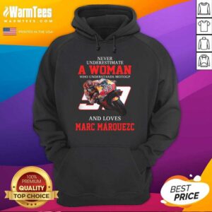 Alternative view of Premium Never Underestimate A Woman Who Understands Motogp And Love Marc Marquez Shirt